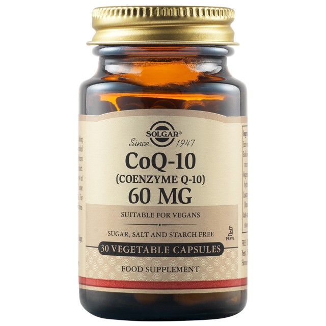 Solgar Coenzyme Q-10 60mg, 30 Φυτικές Κάψουλες
