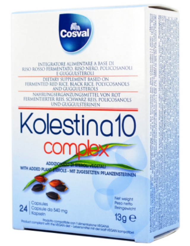 Kolestina Συμπλήρωμα Διατροφής για Εξισορρόπηση της Χοληστερίνης, 24 Κάψουλες