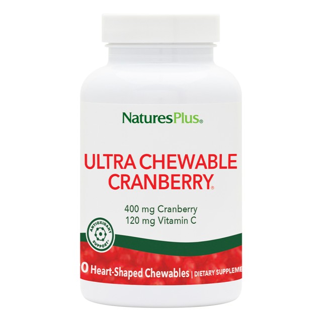 Natures Plus Ultra Chewable Cranberry, 90 Ταμπλέτες