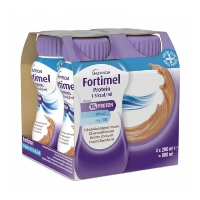 Nutricia Fortimel Protein με Γεύση Σοκολάτα, 4x200ml