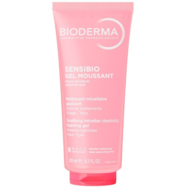 Bioderma Sensibio Gel Moussant Καταπραϋντικό Τζελ Καθαρισμού Προσώπ...