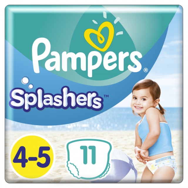 Pampers Splashers Μέγεθος 4-5 (9-15kg) Πάνες Μαγιό, 11 Τεμάχια