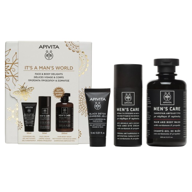 Apivita Promo It’s A Man’s World Κρέμα Προσώπου Αντιρυτιδική 50ml +...
