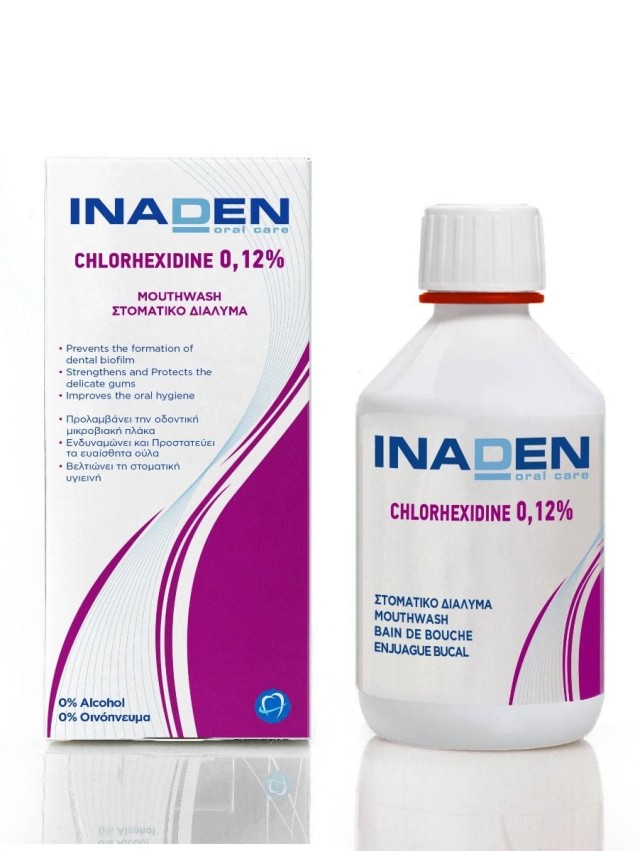 Inaden Chlorhexidine 0.12% Mouthwash Στοματικό Διάλυμα με Χλωρεξιδί...
