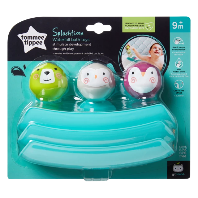 Tommee Tippee Water Slide Bath Toys 9m+, 3 Pieces