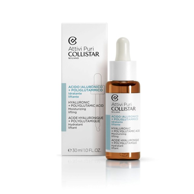 Collistar Attivi Puri Hyaluronic & Polyglutamic Acid Serum Ορός Προσώπου-Λαιμού Με Υαλουρονικό & Πολυγλουταμικό Οξύ, 30ml