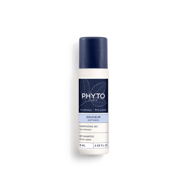 Phyto Douceur Softness Dry Shampoo Ξηρό Σαμπουάν για Όλους τους Τύπους Μαλλιών, 75ml