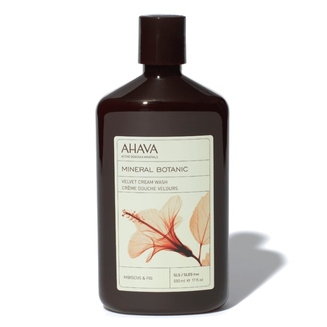 Ahava Mineral Botanic Cream Wash Αφρόλουτρο Με Άρωμα Ιβίσκου & Σύκου, 500ml