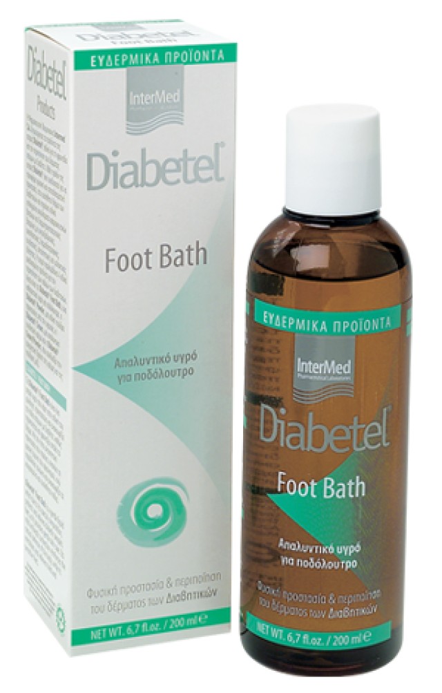 Intermed Diabetel Foot Bath Απαλυντικό Υγρό για Ποδόλουτρο, 200ml