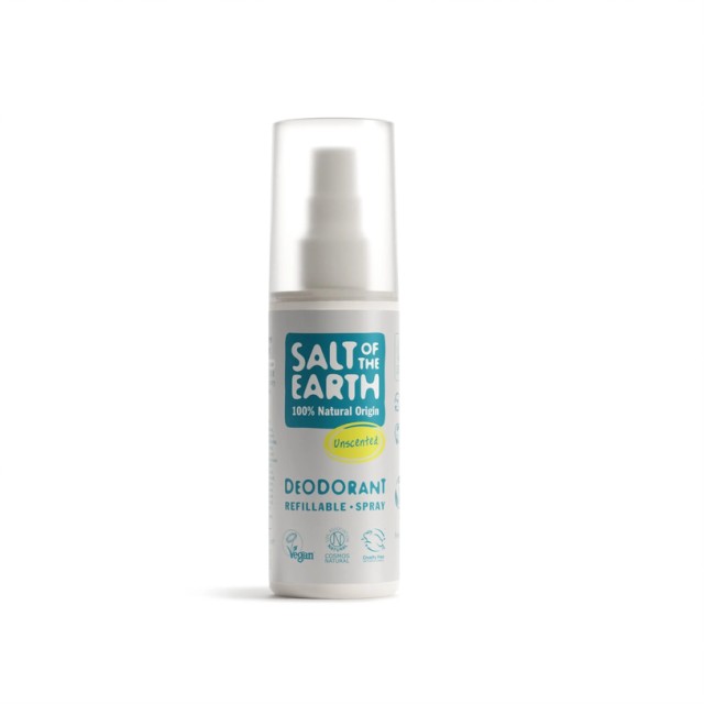 Salt of the Earth Unscented Αποσμητικός Κρύσταλλος σε Spray Χωρίς Άρωμα, 100ml