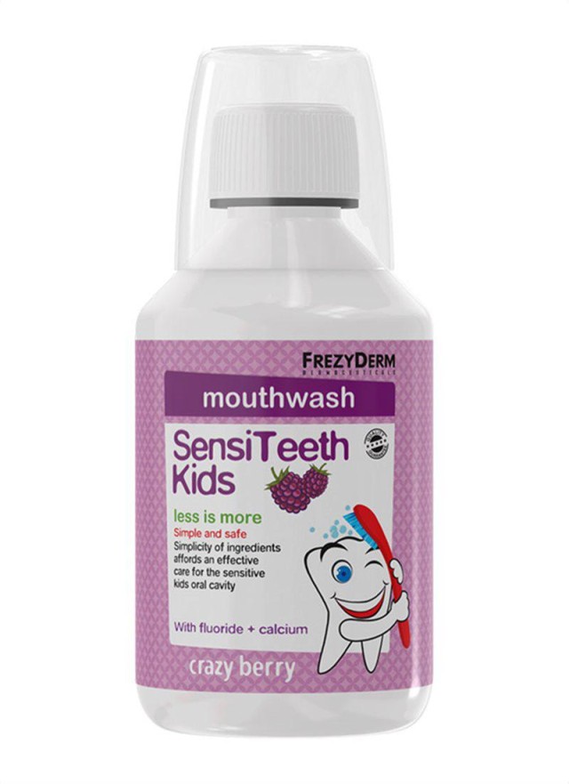 Frezyderm Sensiteeth Kids Mouthwash 125ppm Στοματικό Διάλυμα Από 3+ Ετών 250ml