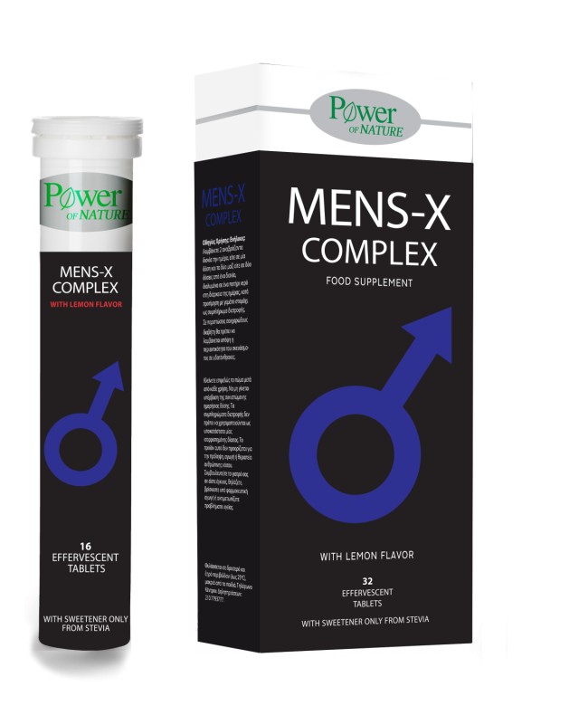 Power Health Mens - X Complex Stevia Συμπλήρωμα Διατροφής Για Την Στυτική Λειτουργία, 32 Αναβράζοντα Δισκία