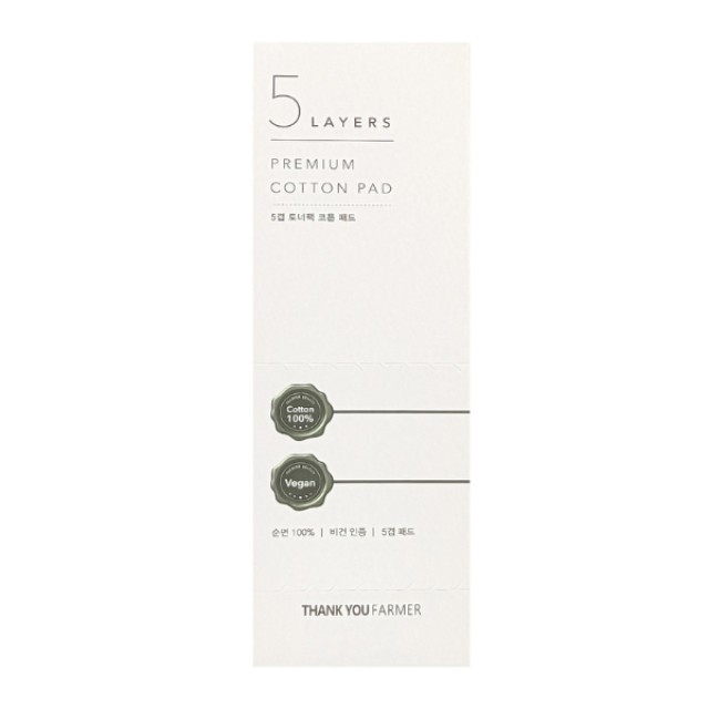 Thank You Farmer 5 Layers Premium Cotton Pad Βαμβάκι Ντεμακιγιάζ Δι...