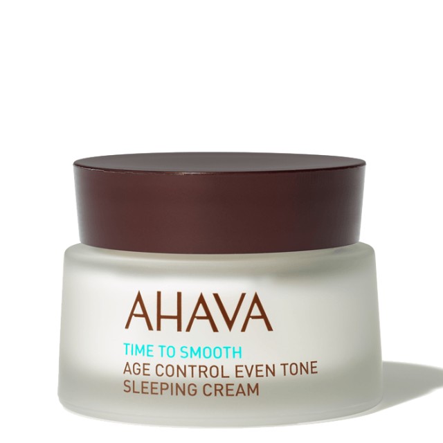 Ahava Time to Smooth Age Control Even Tone Sleeping Cream  Κρέμα Νυκτός για Ομοιόμορφο Τόνο, 50ml