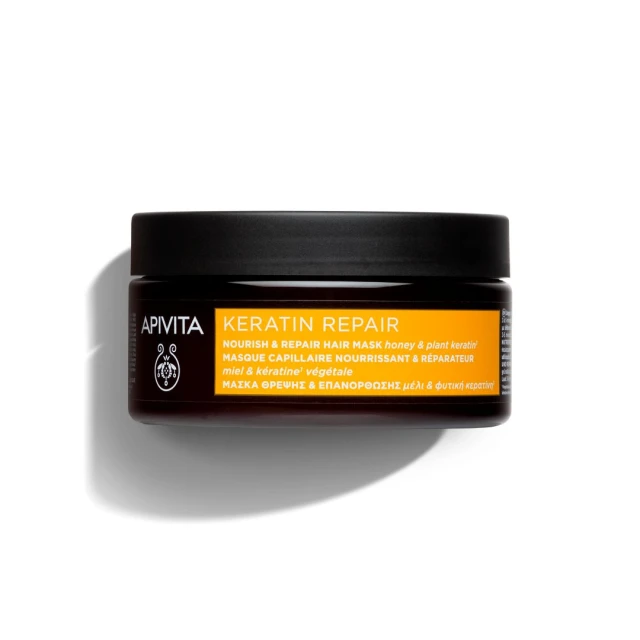 Apivita Nourishing and Repairing Hair Mask with Honey and Vegetable Wax...