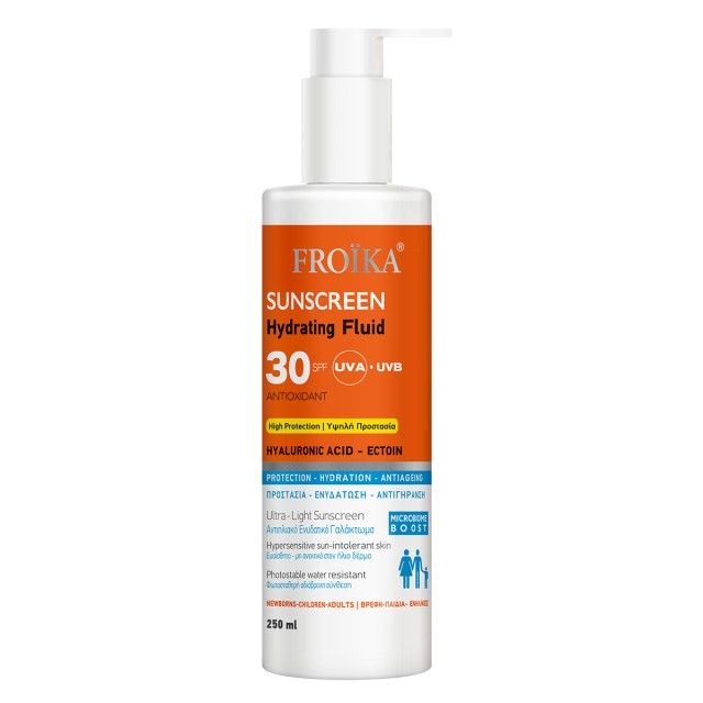 Froika Sunscreen Hydrating Fluid SPF30 Αντηλιακό για Ευαίσθητες Επι...