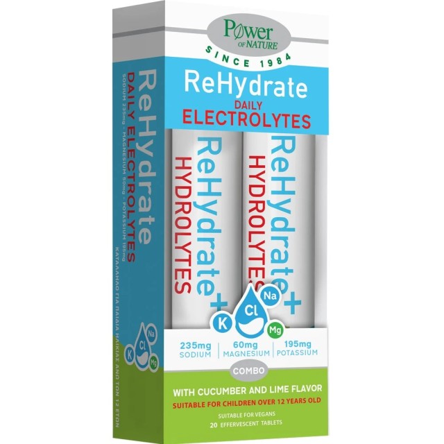 Power Health ReHydrate Hydrolytes 1+1 Συμπλήρωμα Διατροφής για Αποκ...