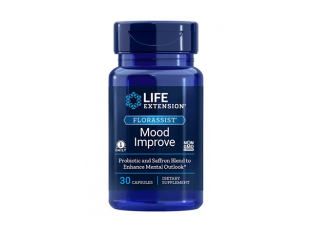 Life Extension Florassist Mood Improve Συμπλήρωμα Για Το Άγχος, 30 κάψουλες