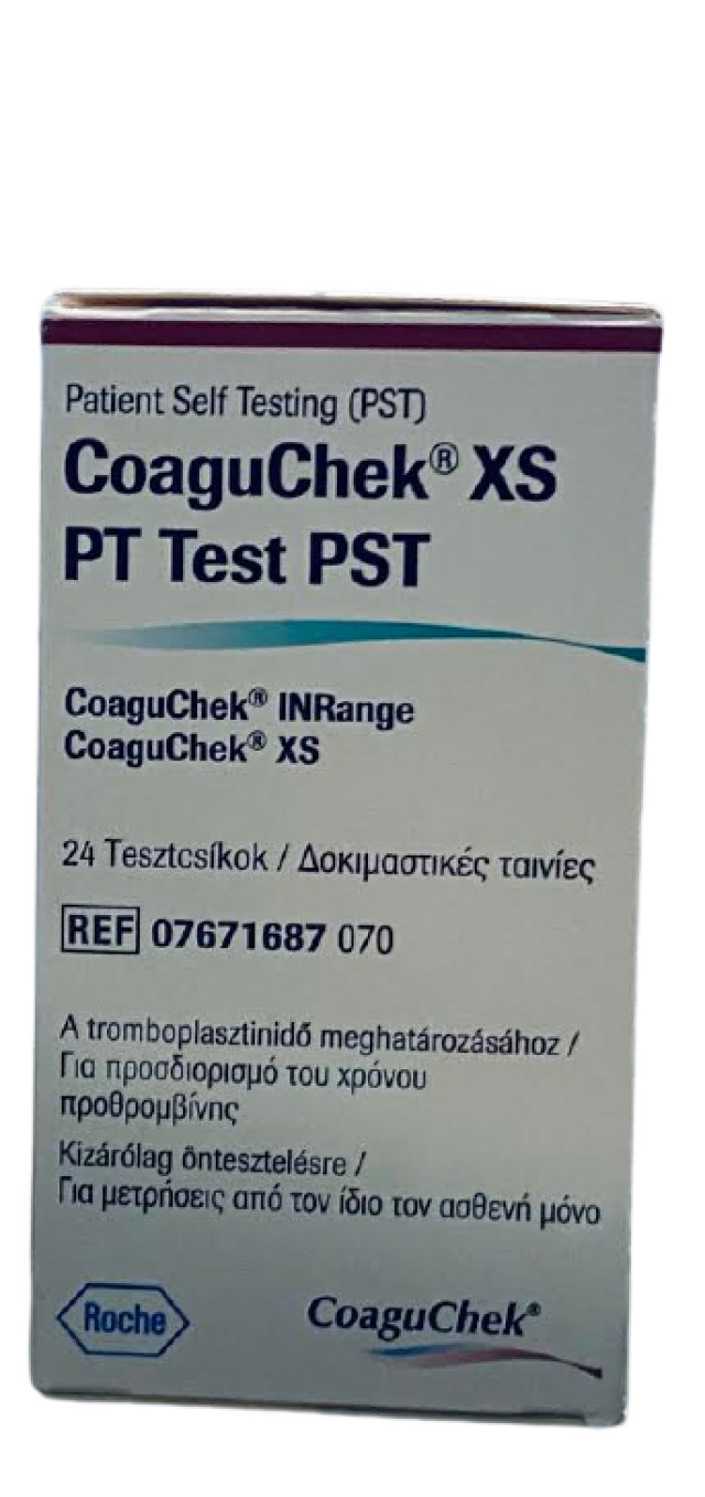 ParaPharm Coaguchek XS Ταινίες Χρόνου Προθρομβίνης, 24 Τεμάχια