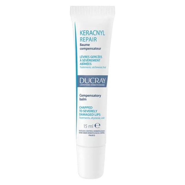 Ducray Keracnyl Repair Baume Levres Βalm Βάλσαμο Χειλιών, 15ml