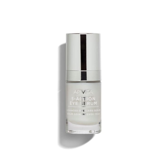 Apivita 5-Action Eye Serum, Ορός-Serum Ματιών 5 Δράσεων με Λευκό Κρίνο, 15ml