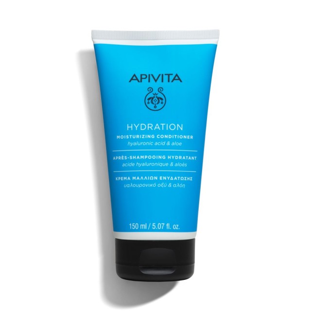 Apivita Conditioner Κρέμα Ενυδάτωσης για Όλους τους Τύπους Μαλλιών Υαλουρονικό Οξύ & Αλόη, 150ml