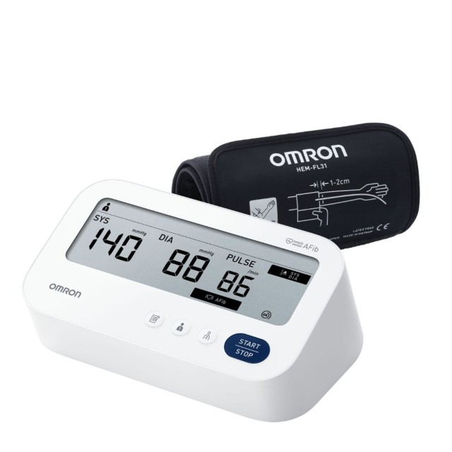 Omron M3 Comfort Afib HEM-7196-FLE Ψηφιακό Πιεσόμετρο Μπράτσου, 1τμχ