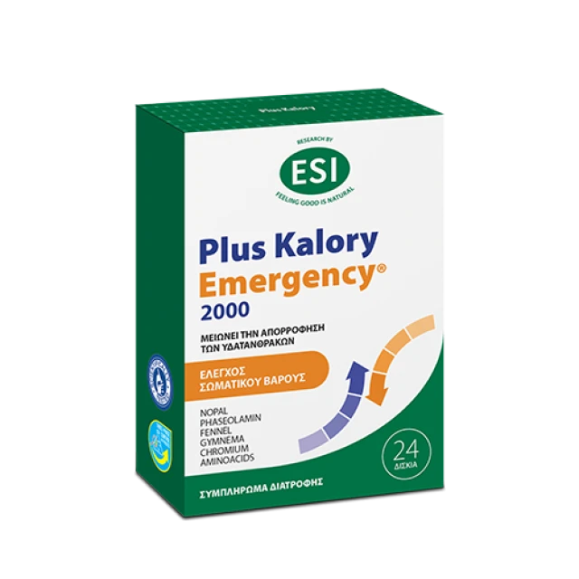Esi Plus Kalory Emergency 2000 for Body Weight Control, 24 tabs...