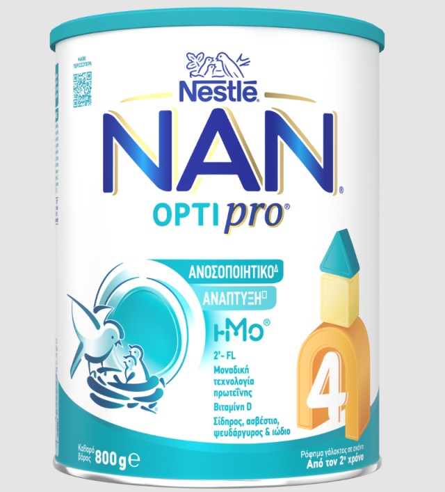 Nestle Nan Optipro 4 Ρόφημα Γάλακτος σε Σκόνη Από τον 2ο Χρόνο, 800g