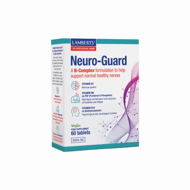 Lamberts Neuro-Guard Υψηλής ισχύος σύμπλεγμα Βιταμινών Β1, Β6 & Β12...