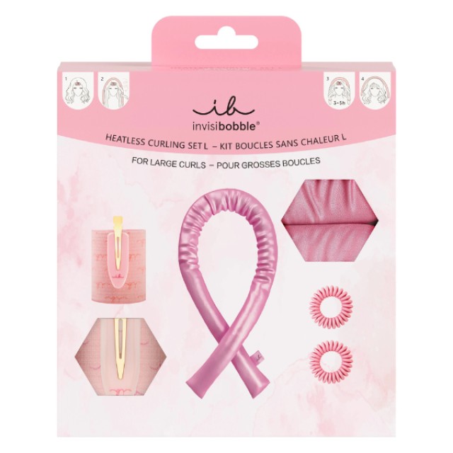Invisibobble Promo Curling Ribbon Κορδέλα για Μπούκλες 1τμχ + Sprunchie Slim Μεταξένιο Λαστιχάκι 2τμχ + Curl Roller Ρόλεϊ για Μπούκλες 1τμχ