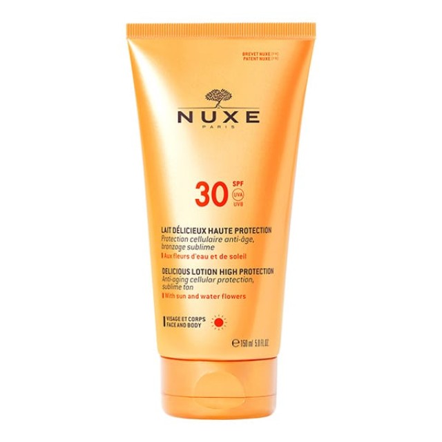 Nuxe Sun Lotion SPF30 Αντιηλιακό Γαλάκτωμα Προσώπου - Σώματος, 150ml