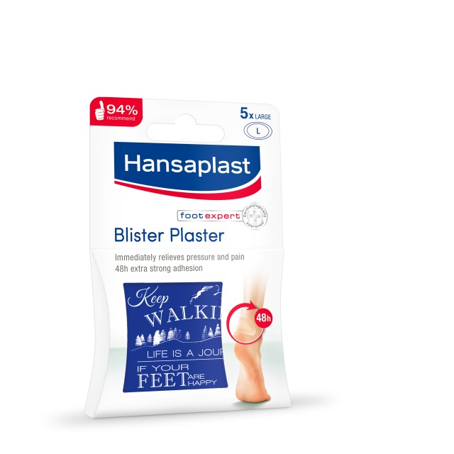 Hansaplast Blister Plaster Large Επιθέματα Για Φουσκάλες Μεγάλα 5 Τεμάχια