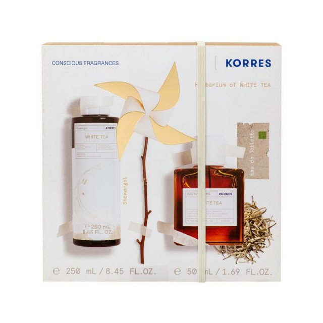 Korres White Tea Eau de Toilette Άρωμα 50ml + Αφρόλουτρο 250ml