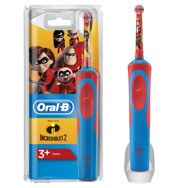 Oral-B Vitality Incredibles Stages Power Επαναφορτιζόμενη Οδοντόβουρτσα 3+ Ετών, 1 Τεμάχιο