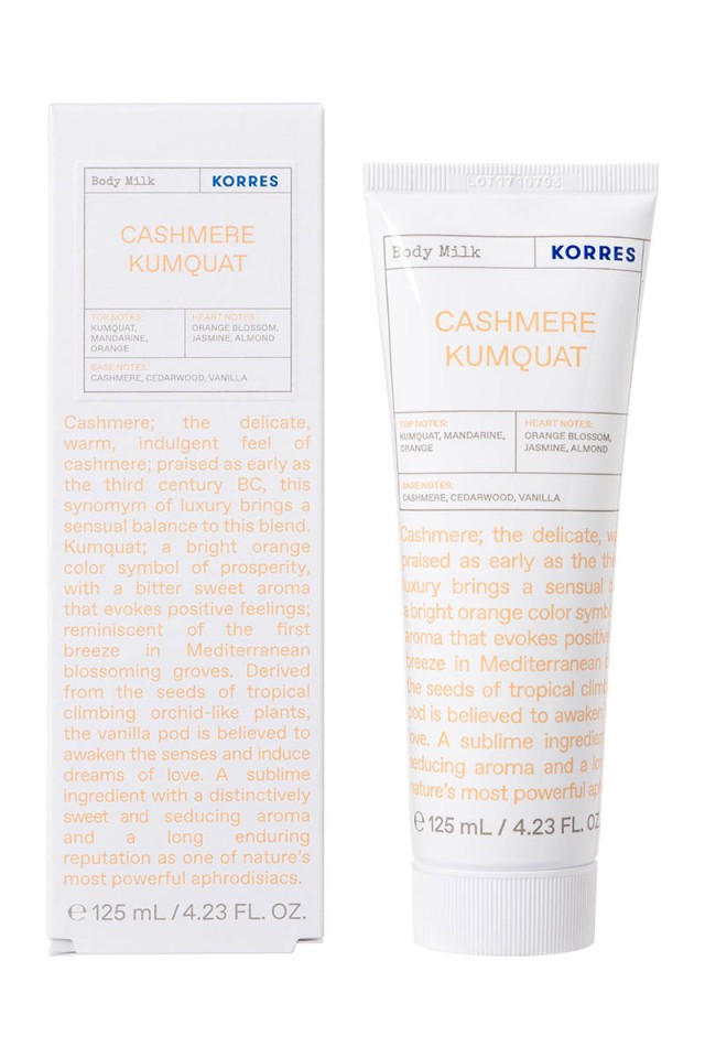 Korres Cashmere Kumquat Ενυδατικό Γαλάκτωμα Σώματος,125ml