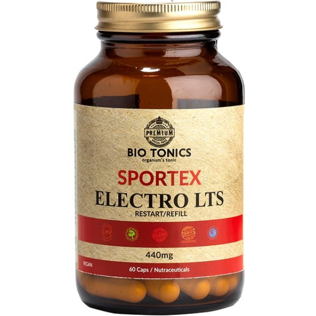 Bio Tonics Sportex Electro LTS 440mg Ηλεκτρολύτες, 60 Φυτικές Κάψουλες