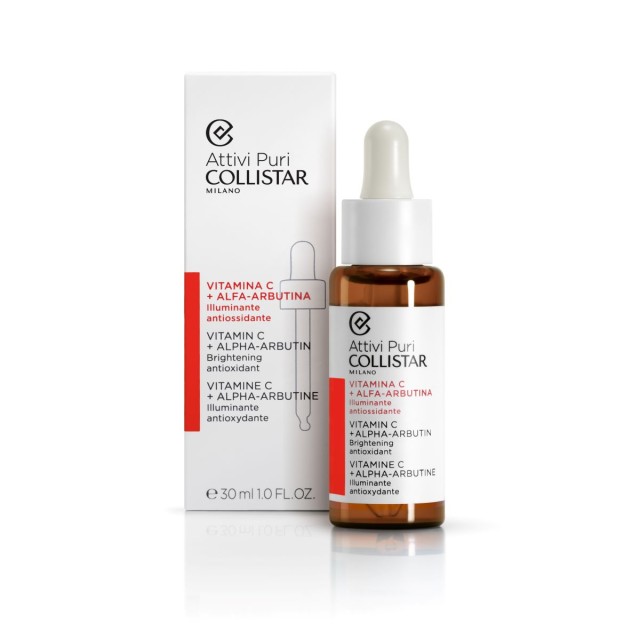 Collistar Attivi Puri Vitamin C & Alpha-Arbutin Serum Ορός Προσώπου Με βιταμίνη C & Αρβουτίνη, 30ml