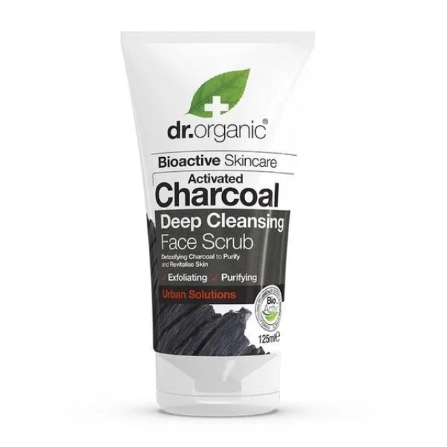 Dr. Organic Activated Charcoal Face Scrub Απολεπιστικό Προσώπου με ...