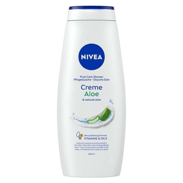 Nivea Cream Aloe Κρεμώδες Αφρόλουτρο 650ml
