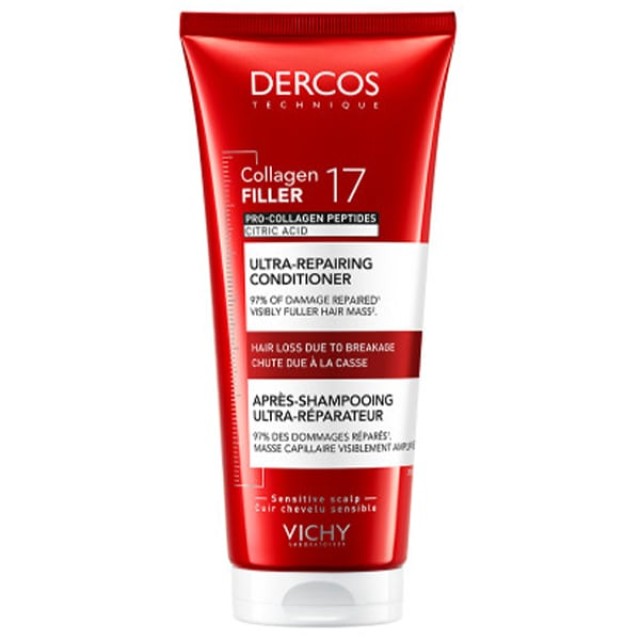 Vichy Dercos Collagen 17 Filler Conditioner Κατά της Τριχόπτωσης & ...