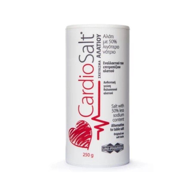 CardioSalt Μεταλλικό Αλάτι με 50% λιγότερο Νάτριο, 250gr