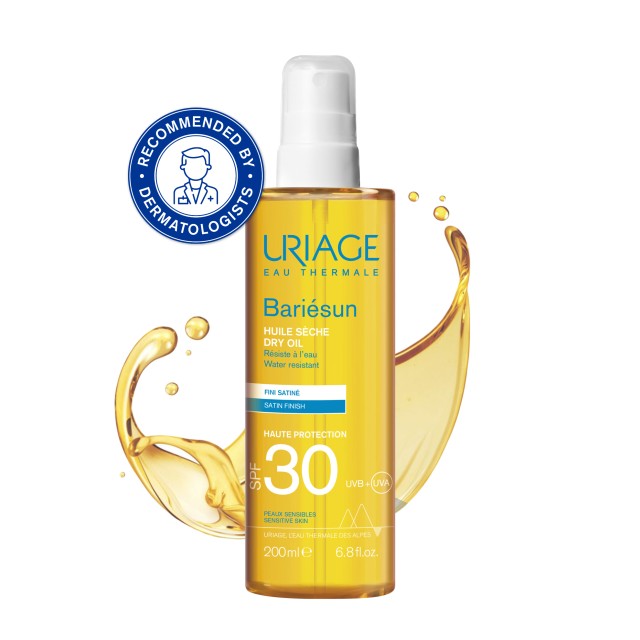 Uriage Bariesun Dry Oil Αδιάβροχο Αντηλιακό Λάδι για το Σώμα SPF30 σε Spray, 200ml