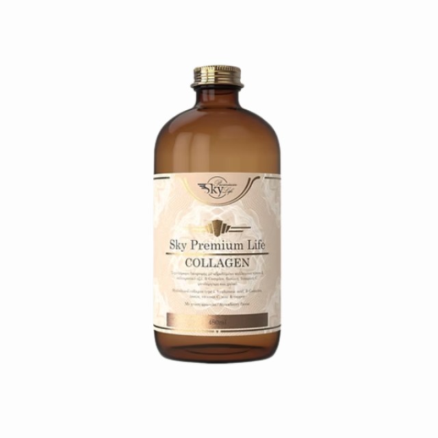 Sky Premium Life Collagen Πόσιμο Κολλαγόνο με Γεύση Φράουλα, 480ml