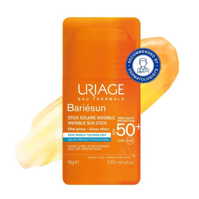 Uriage Bariésun Invisible Sun Stick SPF50+ Αντηλιακό Stick Υψηλής Προστασίας, 18 g
