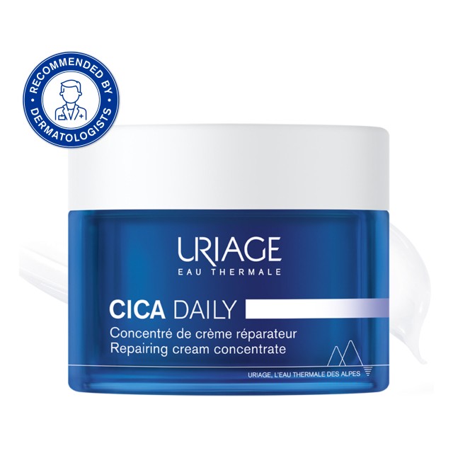 Uriage Cica Daily Repairing Cream Concentrate Επανορθωτική Κρέμα Προσώπου, 50ml