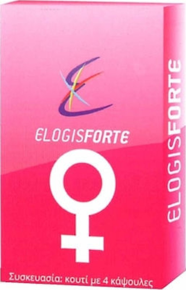 Elogis Forte Pink Συμπλήρωμα Διατροφής για την Φυσιολογική Σεξουαλική Λειτουργία της Γυναίκας, 4 Κάψουλες