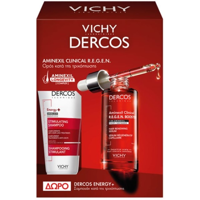 Vichy Promo Vichy Dercos Aminexil Clinical R.E.G.E.N. Booster Ορός ...
