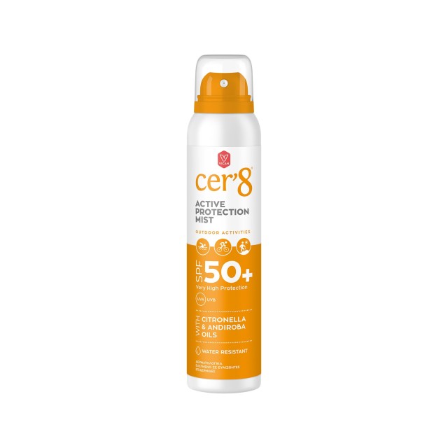 Cer’8 Active Protection Mist Αντηλιακό SPF50+, 125ml