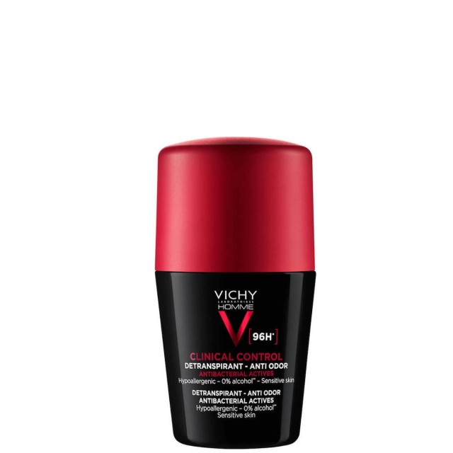 Vichy Homme Clinical Control 96H Ανδρικό Αποσμητικό Roll-On, 50ml